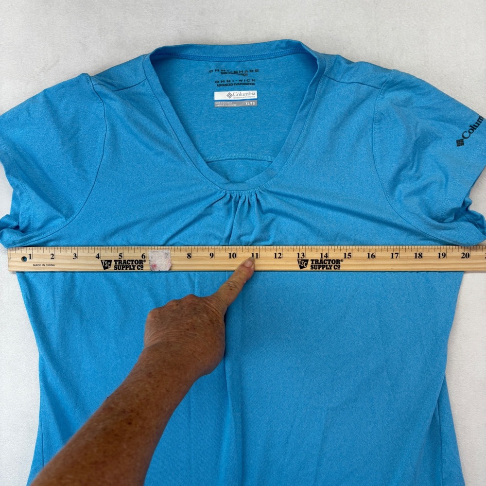Columbia T-Shirt Women XL Purple Blue Omni-Wick Sun Protection 2 Pack Bundle - Picture 11 of 11